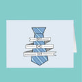 Card with a blue tie graphic and 'Best Dad Ever' text on a teal background