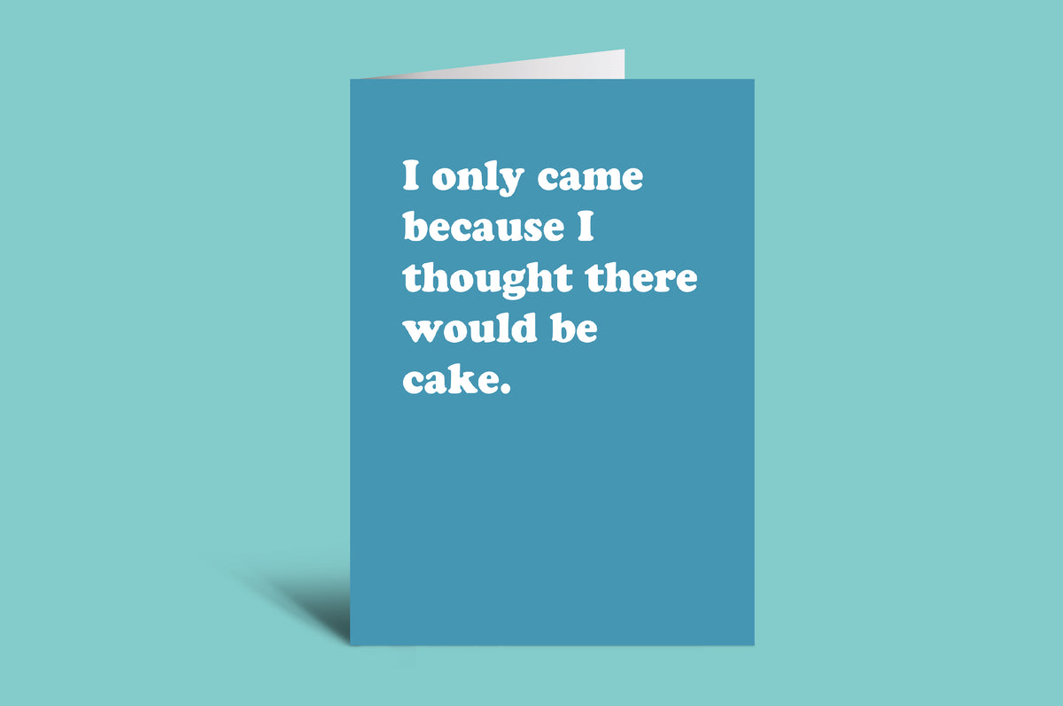Blue card with white text on a green background