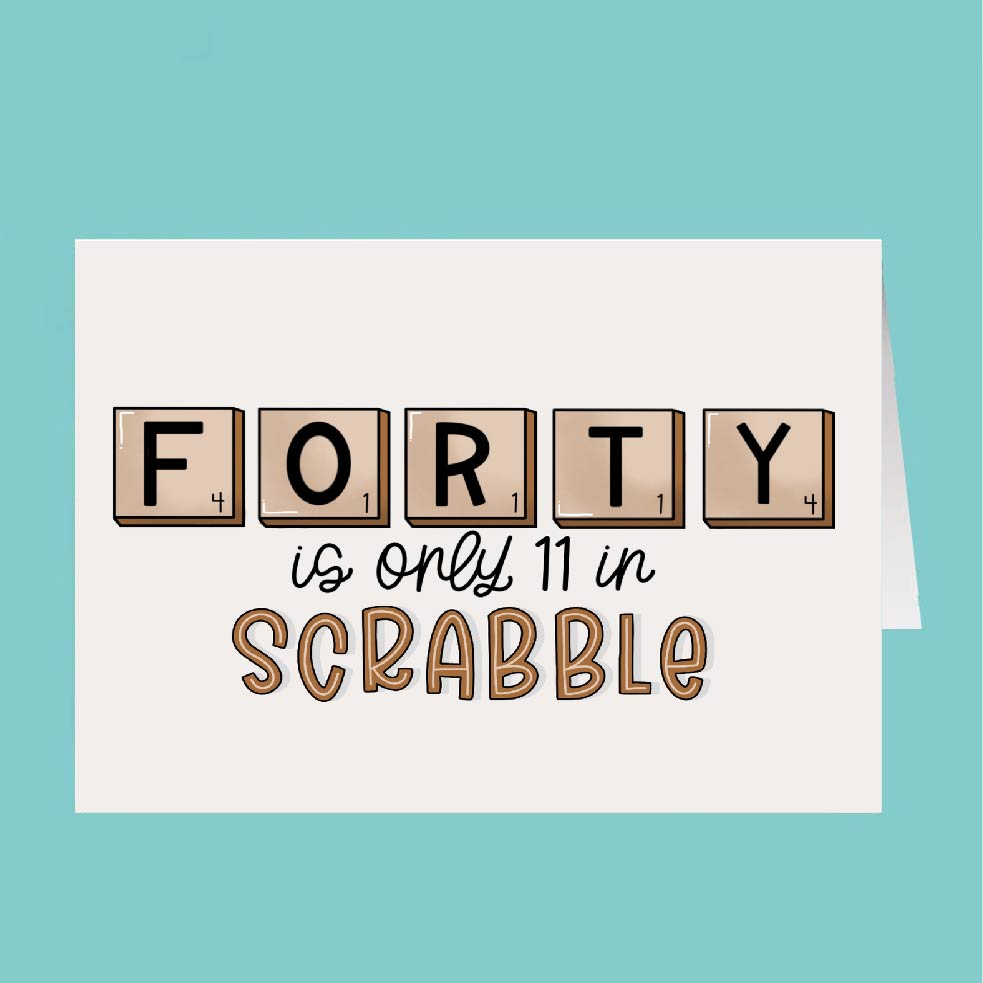 40th birthday scrabble