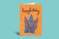 Birthday bowtie cat